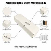 Cajas de Embalaje de Papel Blanco de Lujo Minimalistas Personalizadas, Ecológicas para Embalaje Minorista de Alta Calidad