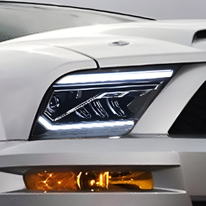 Faros Delanteros LED para Ford <span class=keywords><strong>Mustang</strong></span> 2005-<span class=keywords><strong>2009</strong></span>, Ensamblaje de Faros Delanteros con DRL Dinámico, Lente de Proyector Bifocal para Automóviles, Actualización de Luces Delanteras Nuevas - Product Image 5