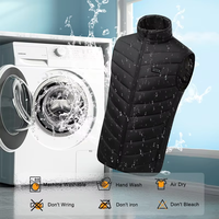 Gilet Chauffant Électrique Hiver Personnalisé à Faible MOQ, Rechargeable avec Batterie/Power Bank USB pour Hommes