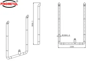 7 Zoll 45 Grad Auslauf Bullenhorn Edelstahl Auspuffstapel Rohrbausätze für Peterbilt 379 389 Kenworth