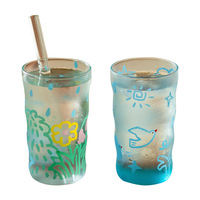 Nieuwe Aanwinst Grote Capaciteit Vogelvormige Glazen Waterbeker Creatief Elegant Hoge Borosilicaat Drinkbeker