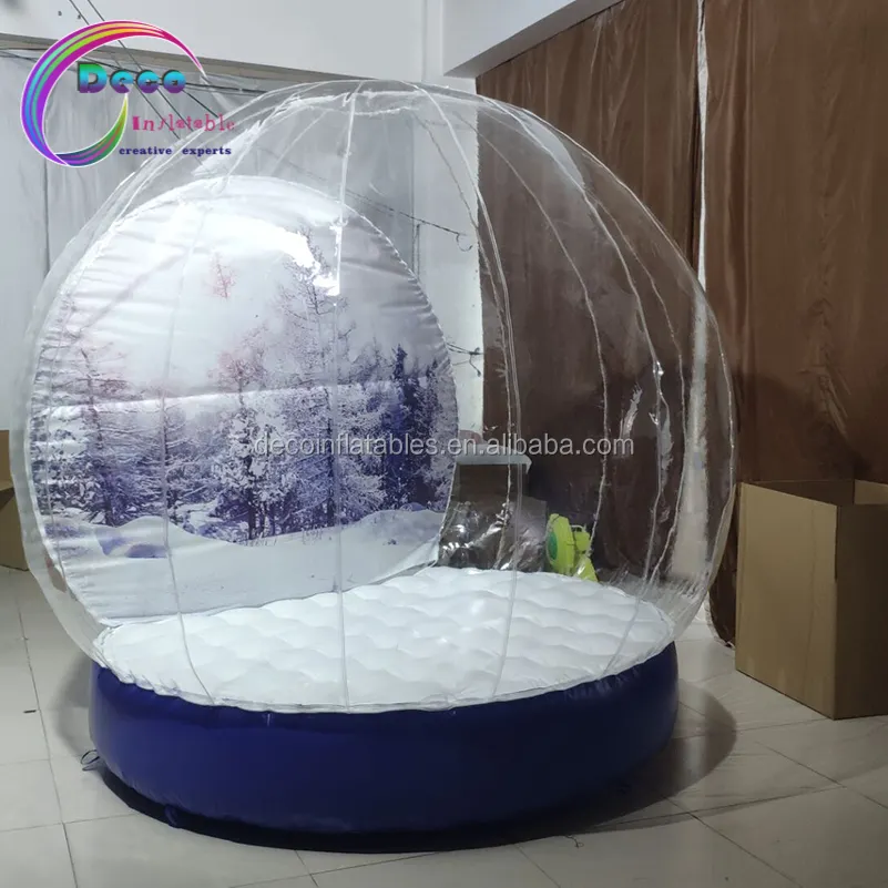 Neve globo gonfiabile/gigante palla di neve della dogana per il natale