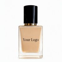 Fond de Teint Liquide Marque Blanche Logo Personnalisé 6 Teintes Naturel Éclaircissant Contrôle du Sébum Hommes Couvrance Totale Maquillage de Base