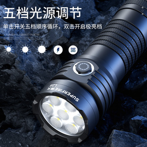 ไฟฉาย LED Divine Fire L25 แบตเตอรี่แบบชาร์จไฟได้ 6V สำหรับเดินป่า ตั้งแคมป์ แสงฉุกเฉิน - Product Image 1