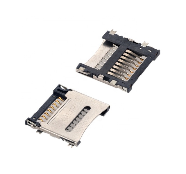 MUP 8pin Hinge Type Micro - SD Memory Card Socket t Flash Card Socket Board Connector for Smart Meter