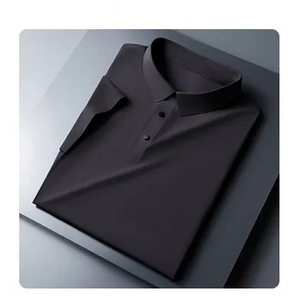 เสื้อโปโลกอล์ฟแบบเข้ารูปแห้งเร็วเสื้อโปโลแขนสั้นสีพื้นหรูหราออกแบบได้ตามต้องการ - Product Image 3