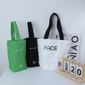 Sac fourre-tout personnalisé en papier DuPont, réutilisable, pour le shopping, sac à bandoulière en Tyvek imprimé, sac de transport pour la promotion de vente au détail, emballage cadeau - Product Image 2