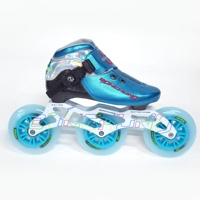 Roues de patins à roulettes en fibre de carbone OEM professionnelles de haute qualité 125mm 110mm 100mm, roulement de grande taille, légères, 2 couches de carbone
