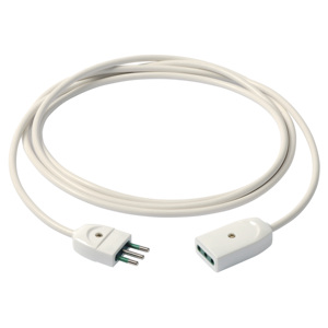 Câble d'extension 3m blanc 3G0.75, cordon d'alimentation pour usage intérieur - Product Image 1