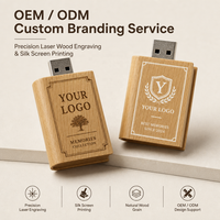 Clé USB 2.0 en bois en forme de livre avec logo personnalisé, cadeau promotionnel écologique pour l'école, nouveau stock, cryptée