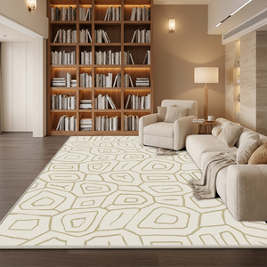 <span class=keywords><strong>Tappeto</strong></span> in Finto Cashmere <span class=keywords><strong>Beige</strong></span> Crema Stile Nordico Minimalista Japandi, Ultra Morbido con Base Antiscivolo in TPR, Lavabile, <span class=keywords><strong>per</strong></span> Soggiorno - Product Image 1