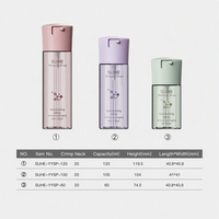 Flacon pulvérisateur en plastique PET personnalisé 60ml 100ml 120ml avec pompe à brume fine pour toner, sérum capillaire, shampoing, lotion, cosmétiques