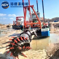 Drague modulaire démontable à aspiration-coupeuse avec commande PLC pour l'extraction de sable et de boue de rivière