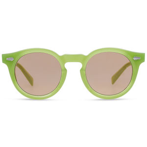 Verano Art Nouveau Retro marco redondo Color caramelo acetato gafas de sol sombrilla UV400 gafas de sol 9632 - Product Image 2