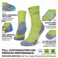 Chaussettes de ski thermiques personnalisées avec logo, respirantes, compressives, performantes, rembourrées, chaudes pour l'hiver, pour hommes et femmes, pour les sports de plein air, le snowboard