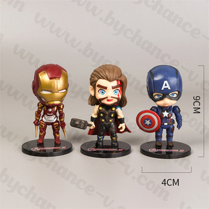 Decoración interior del coche, tamaño en miniatura, Superhéroes, figura coleccionable de juguete para regalo de fiesta, 6 personajes en un juego - Product Image 1