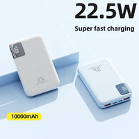 Nouvelle batterie externe mince et compacte 22,5 W PD 10000 mAh Chargeur portable Batterie de poche PowerBanks 20000 mAh Charge rapide Alimentation pour téléphone