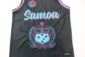 Camiseta de baloncesto de equipo de talla grande transpirable impresa por sublimación de diseño personalizado al por mayor de alta calidad - Product Image 3