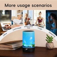 Diffuseur d'aromathérapie intelligent avec humidificateur et lumière d'ambiance RVB, minuterie de sommeil pour le travail, les études et la relaxation