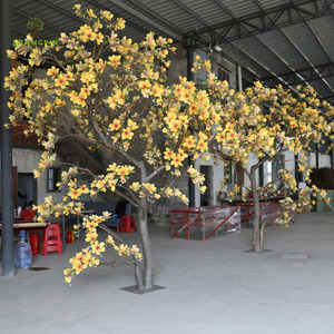 Tùy Chỉnh Làm Bằng Tay Nhân Tạo Lớn 3.5M 4M Vàng Giả <span class=keywords><strong>Magnolia</strong></span> Cây Cho Lễ Phục Sinh Sunday April Fool Của Ngày Của Mẹ Halloween - Product Image 3