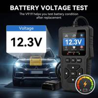 Escáner OBD2 USB V919 Negro Actualizado 2026, Lector Profesional de Códigos de Luz de Advertencia del Motor para Todos los Vehículos con Protocolo OBD II de 1996 en Adelante