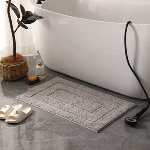 Lusso Super soffice tappeto da bagno a righe di alta qualità assorbente in microfibra Hotel antiscivolo soffici tappetini da bagno moderni in grande pelliccia - Product Image 5