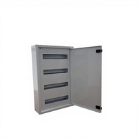 Boîtier de distribution MCB 4 rangées 56 voies en acier IP54, armoire électrique de télécommunications intérieure, panneau de distribution métallique, boîtier de commande
