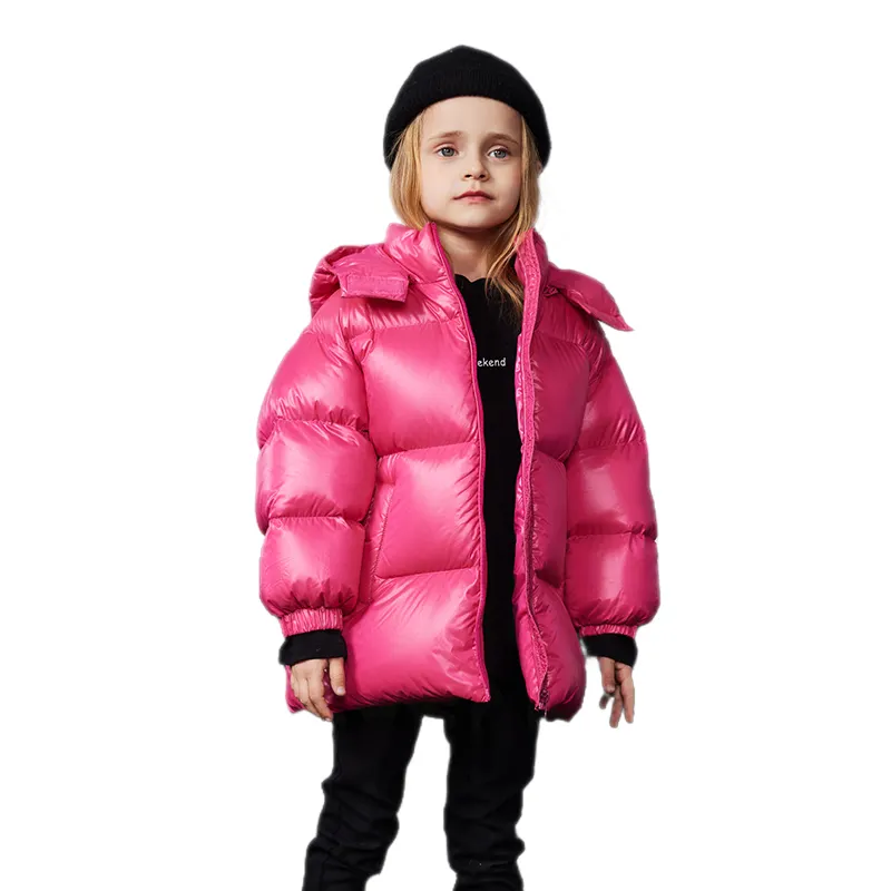Girls' Top Selling Down Jacket Coat Windproof Waterproof High Grade 95% Net Down Content Winter Clothes For Kids
