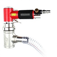 Pompe à fût pneumatique en acier inoxydable IMPA591667 pour le transfert de liquides (huiles, acides, bases) applications marines débit de 90 L/min