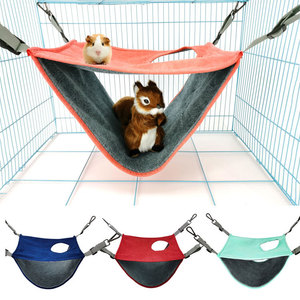 Nouvelle Cage Suspendue Double Couche en Velours Écologique et Daim pour Hamsters et Cochons d'Inde – Petits Accessoires pour Animaux de Compagnie - Product Image 1