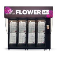 Casiers intelligents distributeurs automatiques de fleurs, grande capacité, machine de vente de fleurs réfrigérée, disponible en plusieurs tailles, 8 casiers 60x50cm