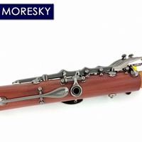 MORESKY Professional Soprano Clarinet Bb Rosewood Mopane Body 17-Key Black Nickel Plating Customized Model M18