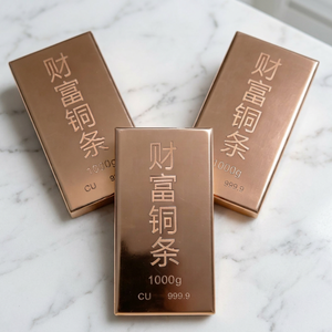 High Quality Investment 1kg 99.95% Pure Copper Bullion <b>Bars</b> with Welding Bending & Cutting Services Square Shape - Product Image 1