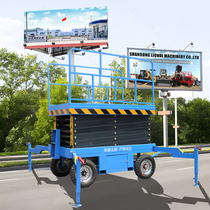 Plateforme élévatrice mobile électrique à ciseaux de 6 à 24 m avec <span class=keywords><strong>manivelle</strong></span> manuelle et supports pour le levage de marchandises, à vendre - Product Image 3
