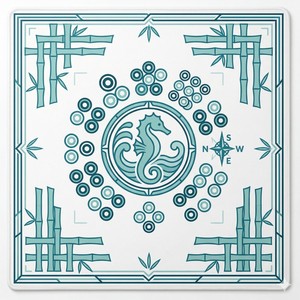 Tapis de Mahjong Américain Classique de Luxe Épais et Personnalisé avec Logo sur Mesure pour 4 Joueurs, MOQ 1 (commande minimum) - Product Image 3