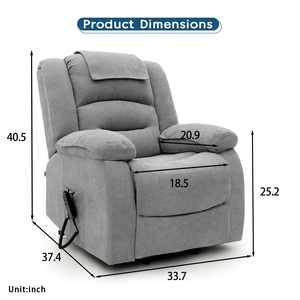 Fauteuil releveur inclinable électrique à double moteur Geeksofa pour personnes âgées et patients - Product Image 2