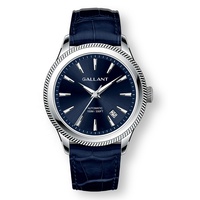 Montre de marque personnalisée, bracelet en cuir bleu de haute qualité, montre-bracelet tendance