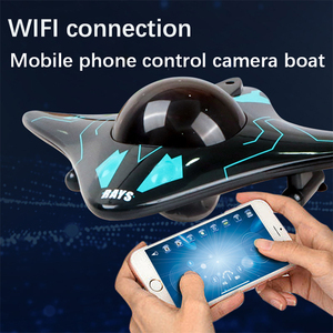 AiJH 6CH <span class=keywords><strong>Mini</strong></span> jouets de bateau <span class=keywords><strong>RC</strong></span> <span class=keywords><strong>sous</strong></span>-<span class=keywords><strong>marin</strong></span> 2.4G APP Phone Connect With <span class=keywords><strong>Camera</strong></span> WIFI FPV Remote Control Boat Toys - Product Image 5