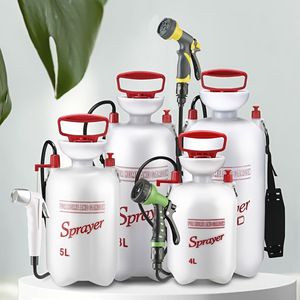 Pulvérisateur portable 4L pour l'arrosage de la maison et du jardin avec pistolet à eau vert à 7 fonctions - Product Image 1