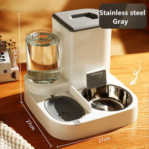 Distributeur automatique antidérapant 2-en-1 Petdom Factory pour aliments et eau pour animaux de compagnie – Gamelles pour chiens - Product Image 2