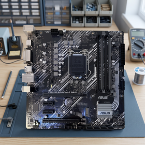 Carte mère AsusB460M-A R2.0 pour ordinateur de bureau Micro-ATX DDR4 SATA 128 Go, nouvelle génération Intel 10e génération - Product Image 3