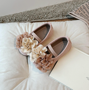Zapatos Planos Retro con Flores para Niñas, Primavera-Verano, Estilo Mary Jane de Gamuza, Elegantes y de Princesa - Product Image 6