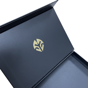 Petite quantité minimale de commande, boîte cadeau magnétique élégante, emballage de luxe noir de qualité supérieure avec logo estampé en feuille d'or - Product Image 5