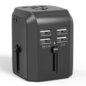 Wontravel Bộ chuyển đổi <span class=keywords><strong>AC</strong></span> thông minh 4 <span class=keywords><strong>USB</strong></span> 5v3.4a Bộ chuyển đổi du lịch phổ thông với tai nghe hỗ trợ chống cháy tất cả trong một - Product Image 5