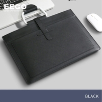 Carpeta Portadocumentos A4 de Cuero Ejecutiva, Portátil e Impermeable, con Asa y Logotipo Personalizado