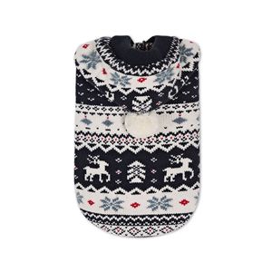 Novo Suéter de Inverno para Pets com Capuz, Estampa Jacquard Fair Isle, Roupas Quentes para Cães Pequenos e Médios - Product Image 5