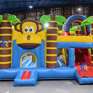 Forfait Pro de location d'événement de cours d'obstacles gonflables commerciaux avec des locations de fête à usage intensif de château gonflable de toboggan - Product Image 4