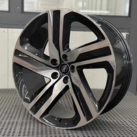 Jantes forgées usinées Yufei à 5 branches, 24 pouces, 5x120, noir mat avec face argentée, pour Land Rover Range Rover L405 L460 Sport