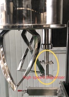 Double mélangeur planétaire sous vide de mastic à haute viscosité 500L déchargeant la machine de presse
