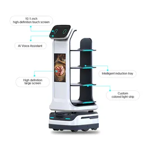 Advanced Auto Navigation Delivery Robot Machine Small AI Restaurant Waiter Robot